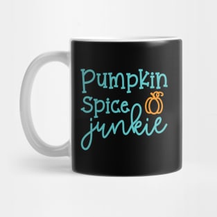 Pumpkin Spice Junkie Fall Autumn Halloween Cute Funny Mug